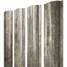 Штакетник Круглый с прямым резом 0,45 Print Elite Nordic Wood TwinColor