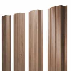 Штакетник П-образный A с прямым резом 0,45 Print Elite Honey Wood TwinColor