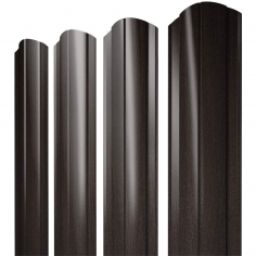 Штакетник Круглый фигурный 0,45 Print Elite Coffee Wood Blesk TwinColor