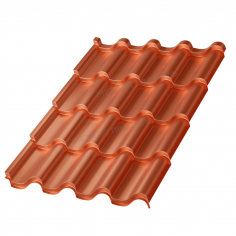 Металлочерепица МП Монтерроса-XL (AGNETA-03-CopperCopper-0.5)