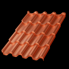 Металлочерепица МП Монтерроса-X (AGNETA-03-CopperCopper-0.5)