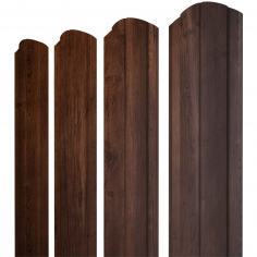 Штакетник Круглый фигурный 0,4 Print Premium Cherry Wood Fresh TwinColor