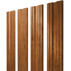 Штакетник Twin с прямым резом 0,45 Print Elite Golden Wood Twin с прямым резомColor