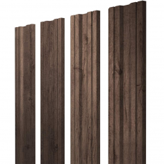 Штакетник Twin с прямым резом 0,45 Print Premium Almond Wood Fresh