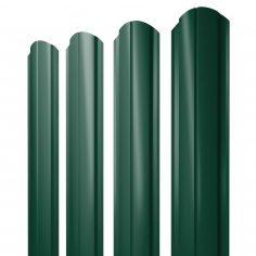 Штакетник Полукруглый Slim фигурный 0,45 Drap TX RAL 6005 зеленый мох