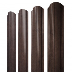 Штакетник Полукруглый Slim фигурный 0,45 Print-Double Elite Antique Wood