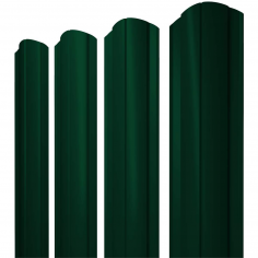Штакетник Круглый фигурный 0,45 Drap TX RAL 6005 зеленый мох
