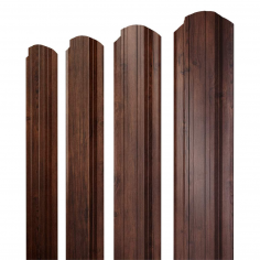 Штакетник Прямоугольный фигурный 0,45 Print-Double Premium Cherry Wood Fresh