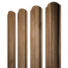 Штакетник Полукруглый Slim фигурный 0,45 Print Premium Pine Wood Fresh