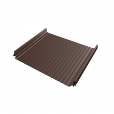 Кликфальц Pro Gofr Grand Line 0,45 Drap TX с пленкой на замках RAL 8017 шоколад
