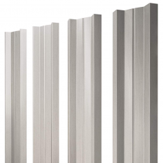 Штакетник М-образный А с прямым резом 0,45 Print Elite Milky Wood TwinColor