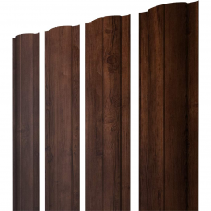 Штакетник Круглый с прямым резом 0,45 Print-Double Premium Cherry Wood Fresh