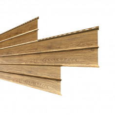 Сайдинг МП Lбрус-XL-14х335 (ECOSTEEL_T-01-ЗолотойДуб-0.5)